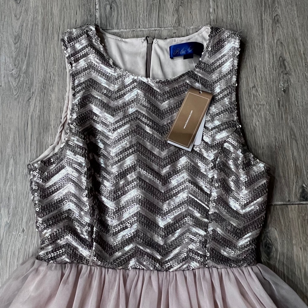 Dress Short Formal Sequin Rose Gold Tulle Pink Dance Party Gown Hoco Holiday - Picture 6 of 13
